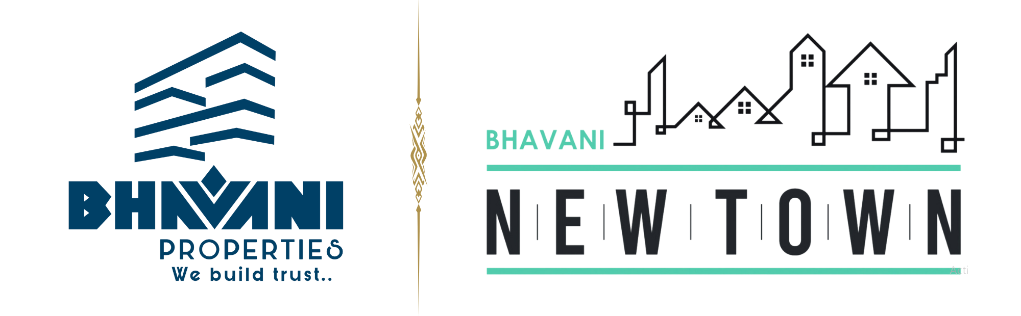 bhavani properties and bhavani new town logo